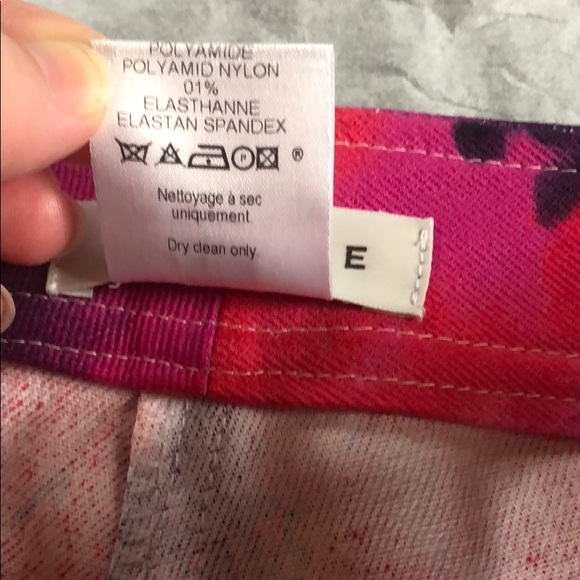 NWT Celine Pink Floral Stretch Denim Trousers 10 - Picture 13 of 15